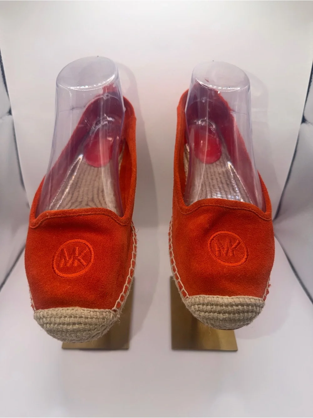 Michael Kors Orange Suede Espadrille Loafers
